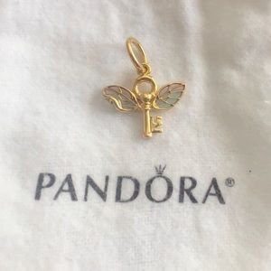 Pandora Harry Potter winged key pendant